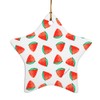 GRAPHICS & MORE Watermelon Slices Summer Pattern Star-Shaped Porcelain Holiday