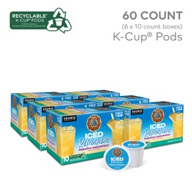The Original Donut Shop Iced Refreshers, Pineapple Passionfruit Flavor, Keurig Single Serve K-Cup Pods, 60 Count (6 Packs of 10)