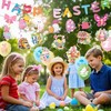 Easter Decorations Indoor Happy Easter Banner Garland Easter Bunting Balloons