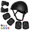 WayEee Kids Bike Helmet Set Skateboard Knee Pads, Helmet Pad