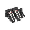 sourcing map 2 Row 4 Way Spring Speaker Terminal Clip