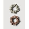 [JAJU JAJU] 2 hair scrunchies beige, khaki gray / [JAJU자주]