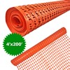 Ashman Plastic Mesh Fence, Construction Barrier Netting, Orange, 4'x200' Feet,