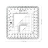 CYA Square Military Map Coordinate Scale Protractor Map for Land