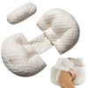 Portable Pregnancy Pillow – W Shaped Maternity Support for Side