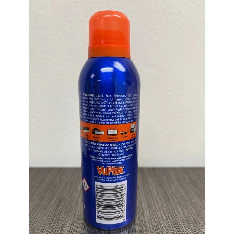 VuPlex Plastic Cleaner & Anti Static Polish 13.2oz LARGE CAN