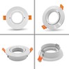 JOYINLED Pack of 6 Recessed Lisa White GU10 GU5.3 MR16