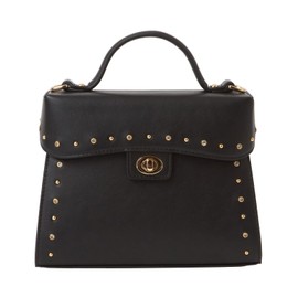 Diana AS4626 Studded Bijou Occasions Handbag, Clean, Casual, black / gauhi smooth