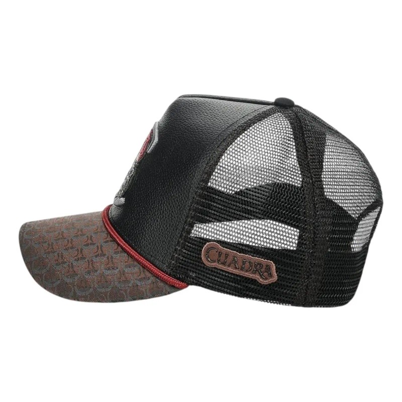 Gorra Cuadra Piel Mod.gcf25 Para Adulto