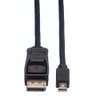 VALUE DisplayPort Kabel, DP ST - Mini DP ST, schwarz,