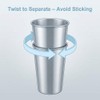 QWORK 304 Stainless Steel 13oz Pint Cups – 10 Pack
