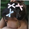SAFIGLE 40pcs Cute Mini Bowknot Ribbon Barrettes for Girls Soft