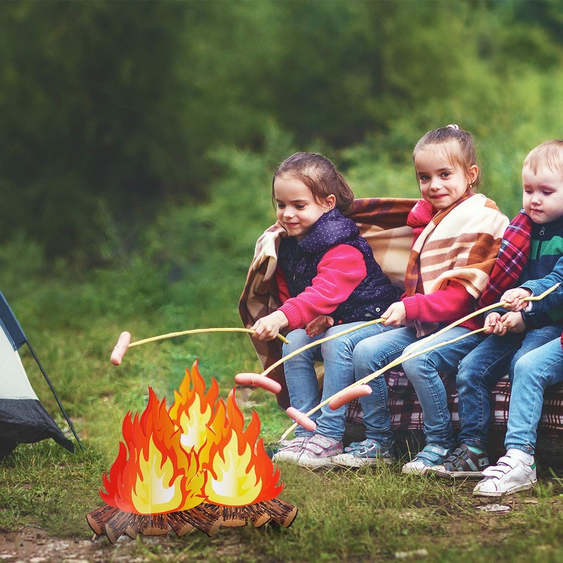 2 Set Fake Fire 12 Inch Tall Artificial Fire Fake