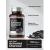 Horbäach Activated Charcoal Capsules 780mg | 120 Count from Coconut