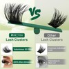 KEYYOU Lash Clusters 3D Effect 231pcs Eyelash Clusters 100D200D 10-18mm