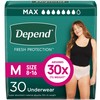 Depend Fresh Protection Adult Diapers, Incontinence & Postpartum Bladder Leak