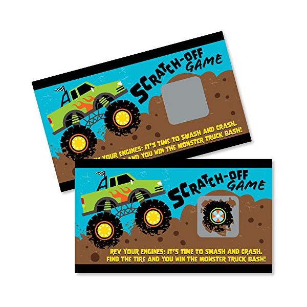 Big Dot of Happiness Smash and Crash - Monster Truck