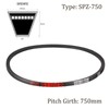 Kozelo SPZ-750 V-Belt - [750mm Pitch Length x 10mm Width
