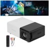 Mini Projector Built in Speakers Diffuse Reflection Imaging Black 1080P