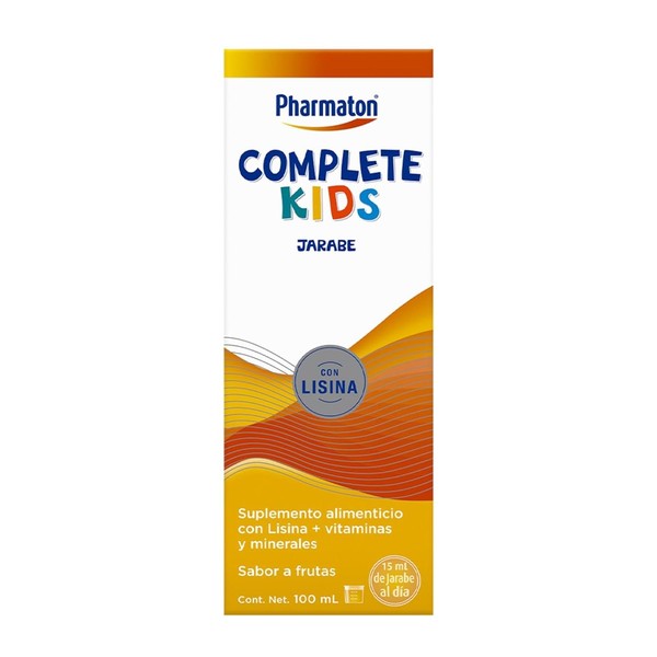 Complete Kids de Pharmaton Suplemento Alimenticio en Jarabe, 200 ml.