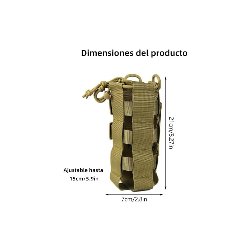 THJOPOKEEL Soporte Ajustable para Botella de Agua con Correa Ajustable