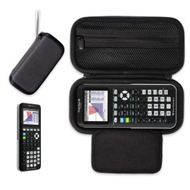 CaseSack Graphic Calculator Case for Texas Instruments TI84, TI83, TI89, Stationary Mesh Pocket, Pen/Pencil Holder, Detachable with Wrist Strap