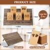 Marsui 62 Pcs Wood Earring Display Stand Earring Card Display