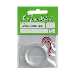 Gamakatsu 217309-08 Sal/Steel Head Leader Bait (3 Pack), Size 2, Red