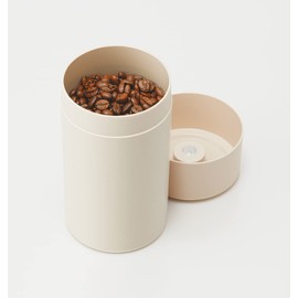 Skater POS8-A Push-Button Sealed Storage Container, 28.1 fl oz (800 ml), Smoke Beige, Made in Japan