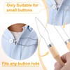 STSTR 2 Packs Easy Button Hook, Steel Button Helper Tool