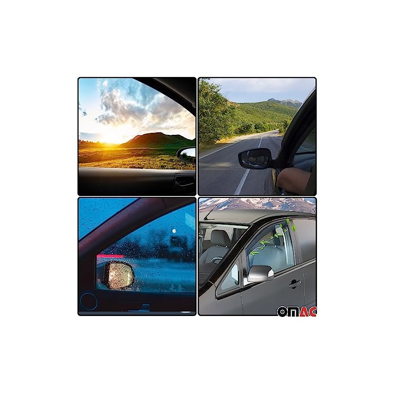 OMAC Wind and Rain Deflector Compatible with Ford Transit 2014-2025