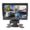 Yasoca 7" TFT LCD Car Rearview Quad Split Monitor,Remote Control,