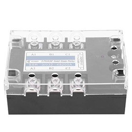 SSR Solid State Relay, 3‑Phase SSR DC Control AC 480V 200A Solid State Relay Industrial Equipment SSR-3 D48200 200A