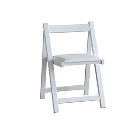 FUNROLUX Folding Dining Chairs with Padded Seats and Back 2 Pack Foldable Chairs with Solid Wood Frame for Kitchen Table Event Party Indoor - 198LB Capacity (White)