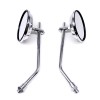 Unbranded Pair 10mm Motorcycle Round Side Rearview Mirrors For Triumph