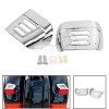 Unbranded Chrome Rear Tail Light Visor Covers For Harley Tri
