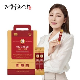 Jeongwon Sam 정원삼 6년근 고려홍삼정 활기스틱 대용량 홍삼스틱 선물용 100포 1박스 / 대용량 Jungwon Ginseng 6-Year-Old Korean Red Ginseng Vitality Stick Large Size Ginseng Stick Gift Set 100 Packs 1 Box / Large Size
