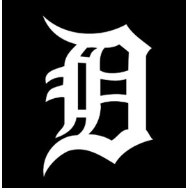 H-TRADINGS Old English D Detroit 5 inches White Widow ETC Vinyl Decal for Car Truck Sports, Sportbikes, SUV Windows Bumper Laptop and Desktop Computer