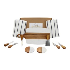 Lxmxgk House Warming Gifts New Home, New House Housewarming Gifts, Unique Housewarming Gift Baskets for New House, First Home Gift, Home Sweet Home Serving Board Coasters for New Home Couple