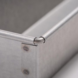 Tiger Crown Silver 55x199x40mm Alstar Mini Pound SP Steel Aluminum Plated Cake Pan 1601