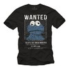 Wanted Monster Men`s T-Shirt - Cookie Black L