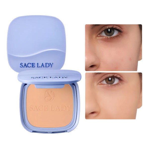Sace Lady Base De Maquillaje Polvo Compacto Fijador Matte Spf