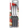 Kaimano Italicus Pizzamesser, Edelstahl, Schwarz, 28 x 10 x 2 cm, 6-Einheiten