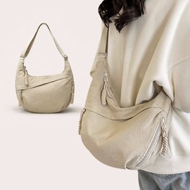 Women's Crescent Mini Crossbody Bag, Small Phone Sling Shoulder Bag for Travel, Travelara Lightweight Trendy Purse with Adjustable Strap
