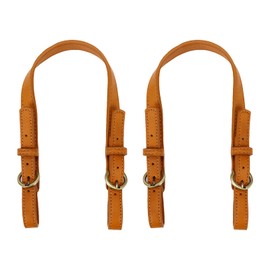 Semetall 2pcs PU Leather Purse Straps, Adjustable Purse Handles Bag Straps Replacement for Shoulder Handbag,Brown