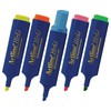 artline HiLine Highlighter Pens, ASSORTED, Pack of 5, Chisel Tip