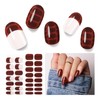 Semi Cured Gel Nail Strips, 30 pcs Gel Nail Stikers,