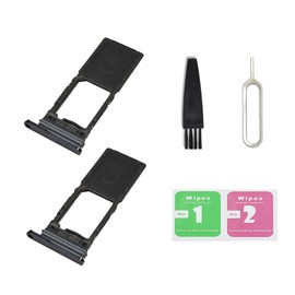 2 PCS for Galaxy Z Fold 5 Single SIM Card Tray Replacement, Single SIM Card Slot Holder Compatible with Galaxy Z Fold 5 (Black)