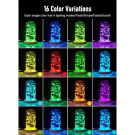 Minetom Color Changing Fairy String Lights - 33 ft 100 LED USB Silver Wire Lights with Remote and Timer, Starry Fairy Light for Bedroom Party Indoor Christmas Decoration, 16 Colors, Adapter Included