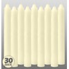 Hyoola Taper Candles - 7 Inch Ivory Dripless, Unscented Dinner